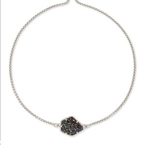 Kendra Scott Theo bracelet genuine drusy in multi colored hue. Adjustable. NWT.